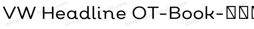 VW Headline OT-Book字体转换